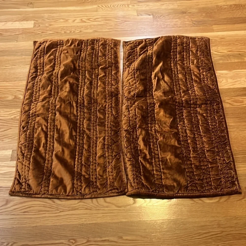 Anthropologie Lustered Velvet Alastair King Shams NWT
